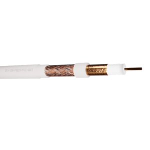 SFX100 Coaxial Cable Foam Filled Premium PVC - White 250m