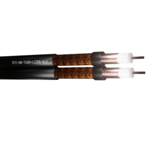SFX100 Coaxial Cable Foam Filled DCA Twin Premium LSZH - Black UV 500m