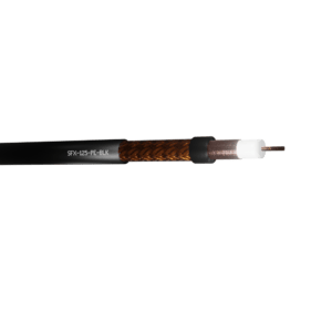 SFX125 Coaxial Cable Foam Filled PE - Black 1000m