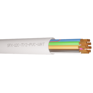 Alarm Cable Type 2 12 Cores PVC - White 100m