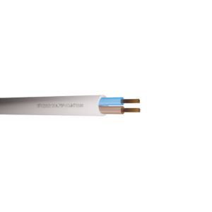 2182Y Flexible Power Cable 0.75mm PVC (H03VV-F 2X0.75) - White 100m