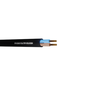 2192Y Flexible Power Cable 0.75mm Flat PVC (H03VVH2-F 2X0.75) - Black 100m