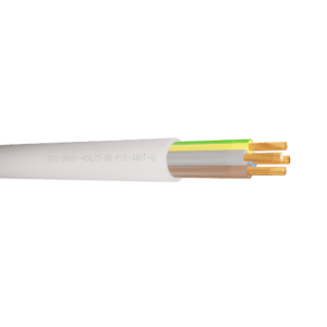 3094Y Heat Resistant Flexible Power Cable 0.75mm HR-PVC (H05V2V2-F 4X0.75) - White 100m