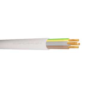 3094Y Heat Resistant Flexible Power Cable 1.5mm HR-PVC (H05V2V2-F 4X1.5) - White 100m
