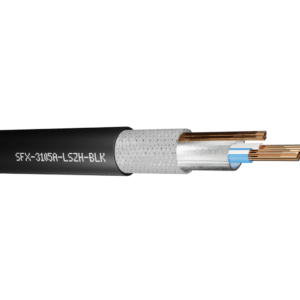 Modbus Cable SFX/3105A 1 Pair 22AWG Overall Foil and Braided Screen 600V LSZH - Black 1000m
