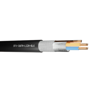 Modbus Cable SFX/3107A 2 Pairs 22AWG Overall Foil and Braided Screen 600V LSZH - Black 1000m