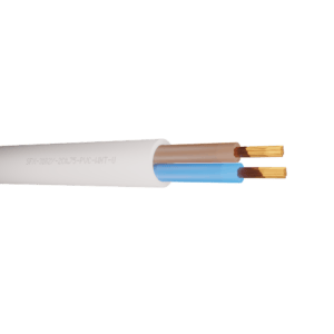 3182Y Flexible Power Cable 0.75mm PVC (H05VV-F 2X0.75) - White 100m