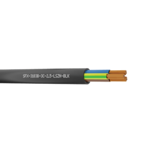 3183B Flexible Power Cable 2.5mm LSZH (H05Z1Z1-F 3G2.5) - Black 100m