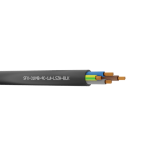 3184B Flexible Power Cable 1.0mm LSZH (H05Z1Z1-F 4G1.0) - Black 100m