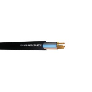 3185B Flexible Power Cable 0.75mm LSZH (H05Z1Z1-F 5X0.75) - Black 100m