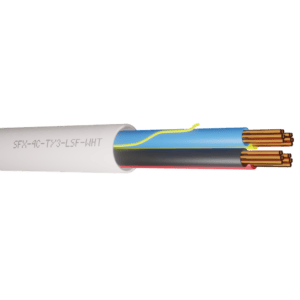 Alarm Cable Type 3 TCCA 4 Cores LSF - White 100m