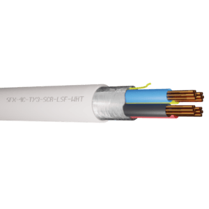Alarm Cable Type 3 TCCA 4 Cores Screened LSF - White 100m