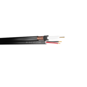 RG59 Coaxial Cable + 2 Power Cores 0.5mm CCA LSF - Black 250m