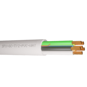 Alarm Cable Type 2 6 Cores PVC - White 100m