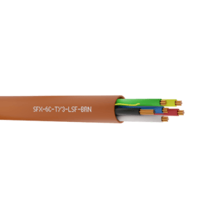 Alarm Cable Type 3 TCCA 6 Cores LSF - Brown 100m