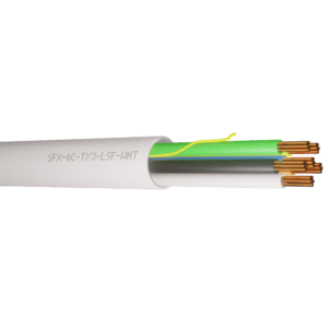 Alarm Cable Type 3 TCCA 6 Cores LSF - White 500m