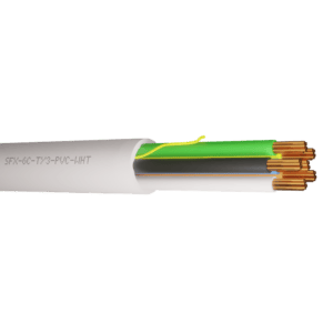 Alarm Cable Type 3 TCCA 6 Cores PVC - White 100m