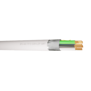 Alarm Cable Type 3 TCCA 6 Cores Screened LSF - White 100m