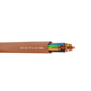 Alarm Cable Type 3 TCCA 8 Cores LSF - Brown 100m