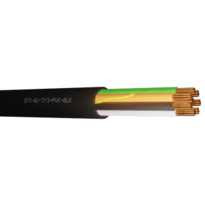 Alarm Cable Type 3 TCCA 8 Cores PVC - Black 100m