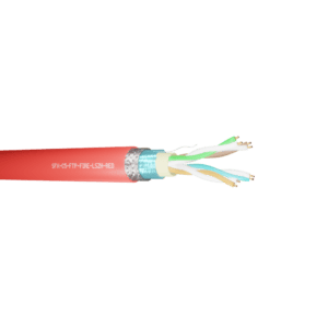 Data Cable Category 5e 4 Pairs FTP Fire Resistant LSZH - Red 100m
