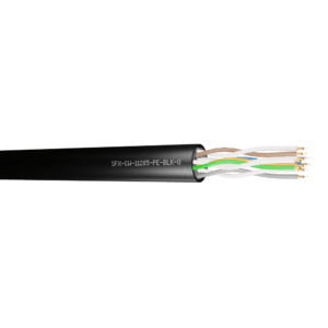CW1128 Telecom Cable 5 Pairs 0.5mm PJ Filled PE - Black 1000m