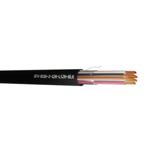 Defence Standard Cable 16 x 0.2mm 12 Cores TCWB Unscreened LSZH - Black UV 1000m