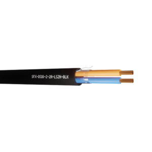 Defence Standard Cable 16 x 0.2mm 2 Cores Unscreened LSZH - Black UV 500m