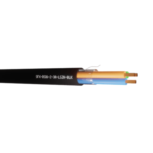 Defence Standard Cable 16 x 0.2mm 3 Cores TCWB Unscreened LSZH - Black UV 500m