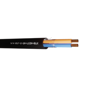 Defence Standard Cable 7 x 0.2mm 2 Cores Unscreened LSZH - Black UV per metre