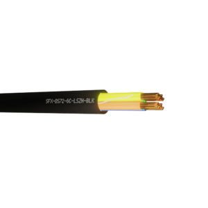 Defence Standard Cable 7 x 0.2mm 4 Cores Unscreened LSZH - Black UV per metre