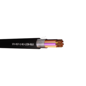 Defence Standard Cable 7 x 0.2mm 8 Cores TCWB Screened LSZH - Black UV 200m