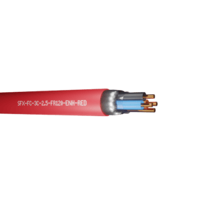 Enhanced Fire Resistant Cable Flame Flex FR120 3 Cores 2.5mm 300/500V - Red per metre