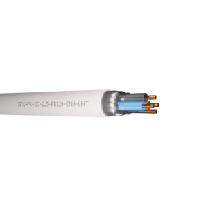 Enhanced Fire Resistant Cable Flame Flex FR120 3 Cores 2.5mm 300/500V - White per metre
