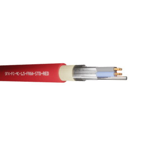 Standard Fire Resistant Cable Flame Flex FR60 4 Cores 1.5mm 300/500V - Red 100m