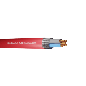 Enhanced Fire Resistant Cable Flame Flex FR120 4 Cores 2.5mm 300/500V - Red 500m
