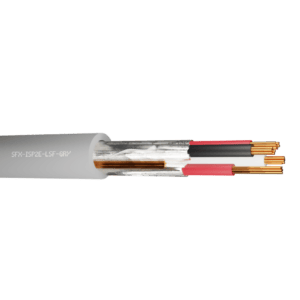 Belden Equivalent Cable ISP2E 2 Pairs 24AWG Individually Foil Screen Multi Pair 600V LSF (9729) - Grey 1000m