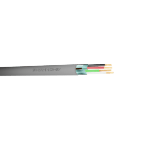 Belden Equivalent Cable ISP2E 2 Pairs 24AWG Individually Foil Screen Multi Pair 600V LSZH (9729) - Grey per metre