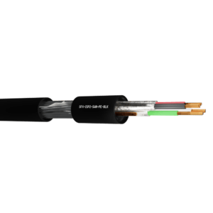 Belden Equivalent Cable ISP2 2 Pairs 22AWG Individually Foil Screen Multi Pair 600V SWA PE (8723) - Black 1000m