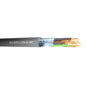 Belden Equivalent Cable ISP3 3 Pairs 22AWG Individually Foil Screen Multi Pair DCA 600V LSZH (8777) - Grey 1000m