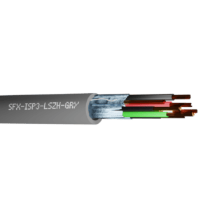 Belden Equivalent Cable ISP3 3 Pairs 22AWG Individually Foil Screen Multi Pair 600V LSZH (8777) - Grey 1000m