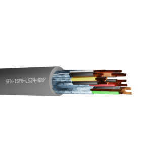 Belden Equivalent Cable ISP6 6 Pairs 22AWG Individually Foil Screen Multi Pair 600V LSZH (8778) - Grey per metre