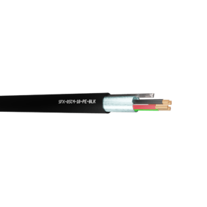 Belden Equivalent Cable OSC4-18 4 Cores 18AWG Overall Foil Screen Multicore 600V PE (9418) - Black 1000m