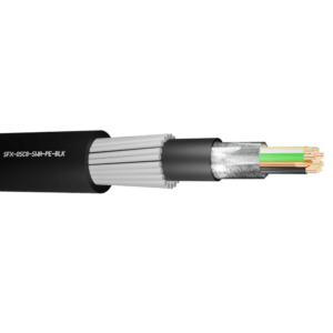 Belden Equivalent Cable OSC8 8 Cores 24AWG Overall Foil Screen Multicore SWA 600V PE (9538) - Black per metre