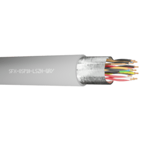 Belden Equivalent Cable OSP10 10 Pairs 24AWG Overall Foil Screen Pairs 600V LSZH (9510) - Grey 1000m
