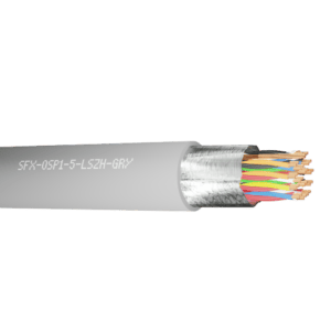 Belden Equivalent Cable OSP15 15 Pairs 24AWG Overall Foil Screen Pairs 600V LSZH (9515) - Grey per metre