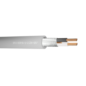 Belden Equivalent Cable OSP1-61 1 Pair 22AWG Overall Foil Screen Pairs 600V LSZH (8761) - Grey 500m
