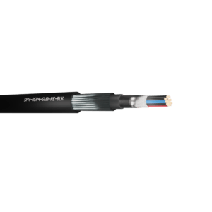 Belden Equivalent Cable OSP4 4 Pairs 24AWG Overall Foil Screen Pairs 600V SWA PE (9504) - Black 1000m