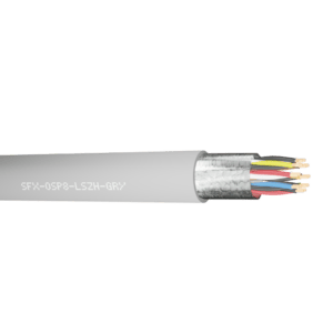 Belden Equivalent Cable OSP8 8pr 24AWG Overall Foil Screen Pairs 600V LSZH (9508) - Grey 1000m
