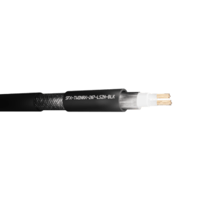 Belden Equivalent Cable Twinaxial 207 2 Cores 20AWG Overall Foil and Braided Screen LSZH (9207) 100ohm - Black UV 1000m